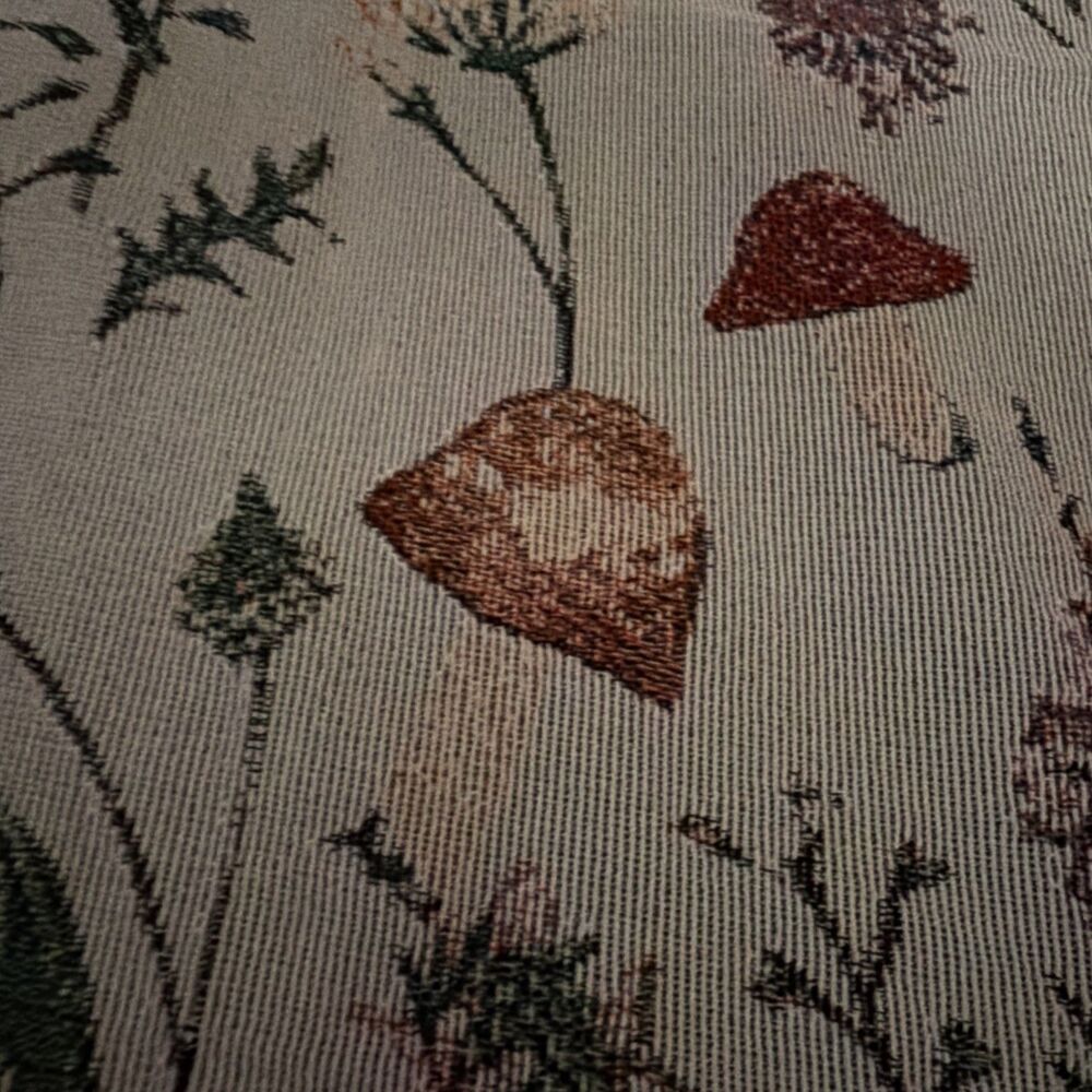 Mushroom Fungi Tapestry Afghan Throw 50x60. BOHO. Fun.New w/out Tags.Ships Fast! - Picture 7 of 11